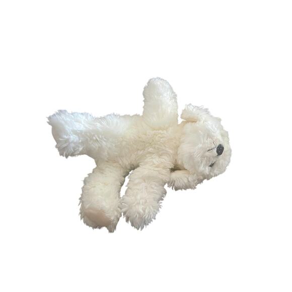 RUSS Berrie Stuffed Animal MUFFIN Dog Maltese Bichon Frise White Plush Soft - Picture 6 of 7
